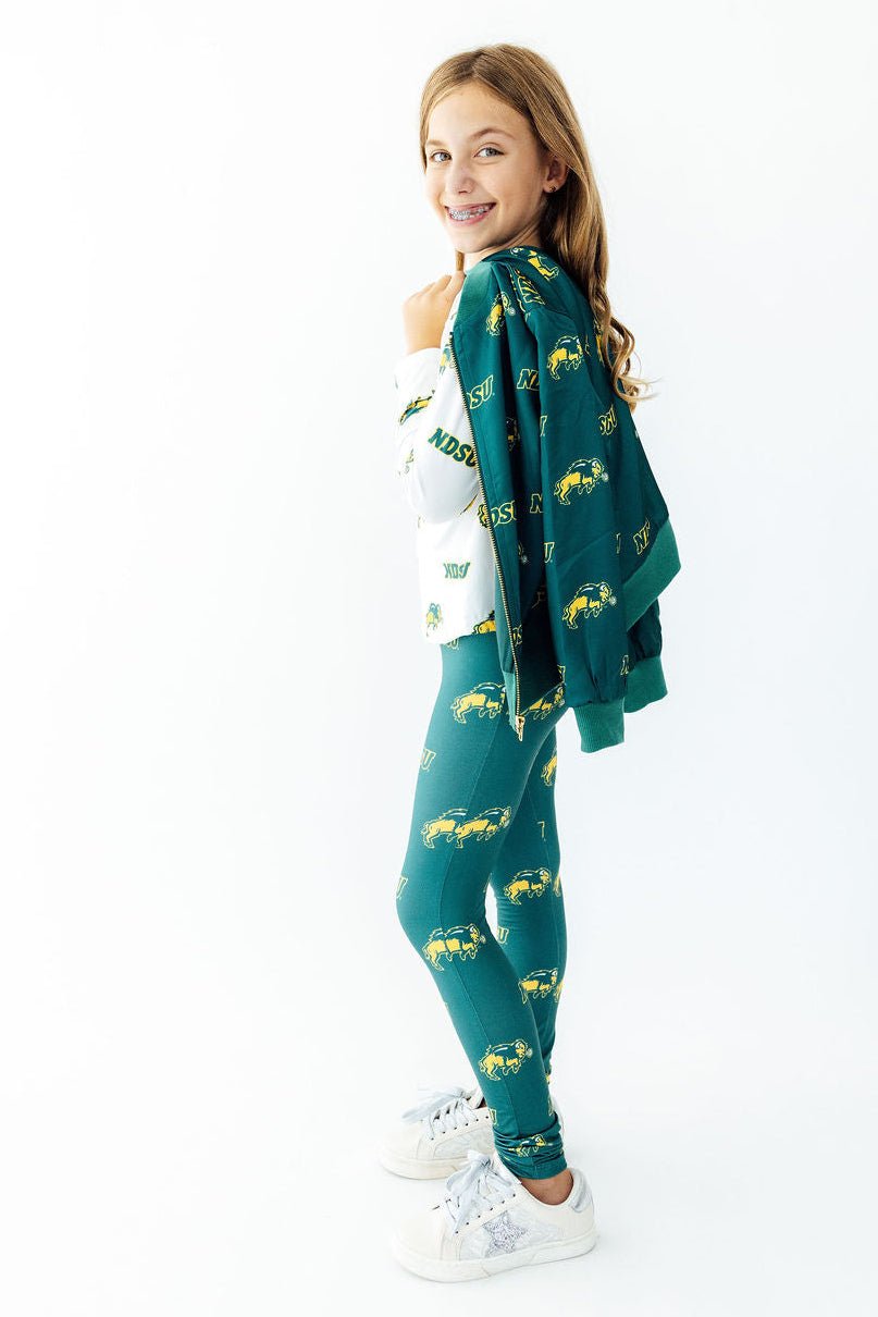 North Dakota State University Green Bison LeggingsLeggingsTorqelo.com