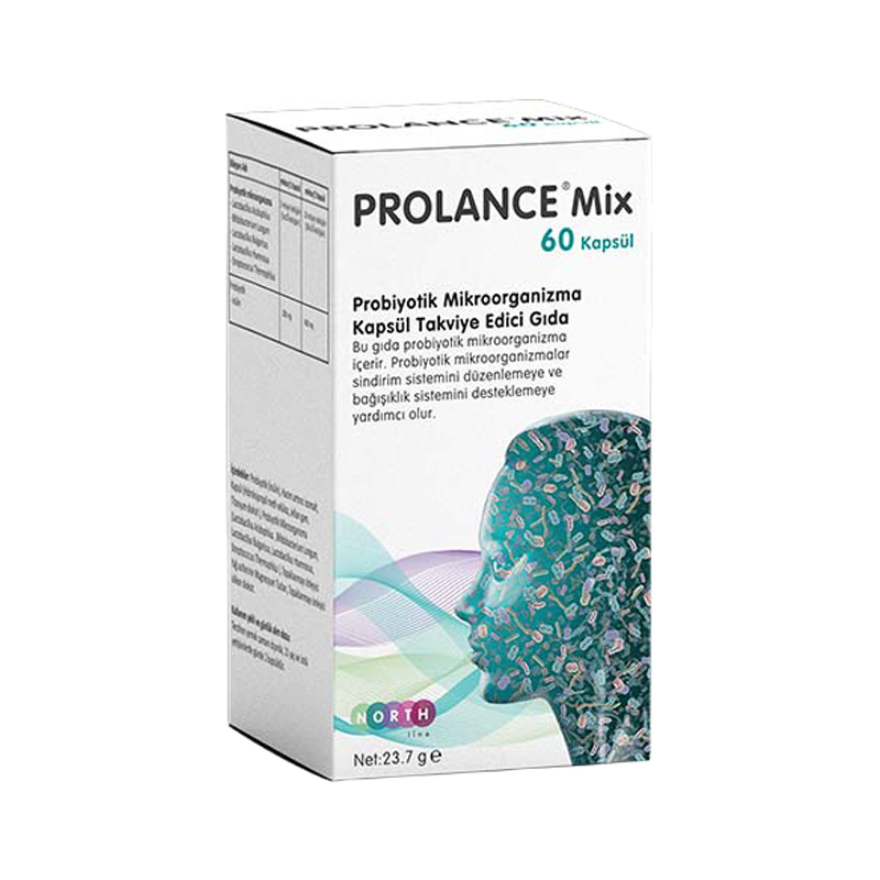 North Line Prolance Mix Probiotic Supplement 60 Capsules by Beauty Care Bag