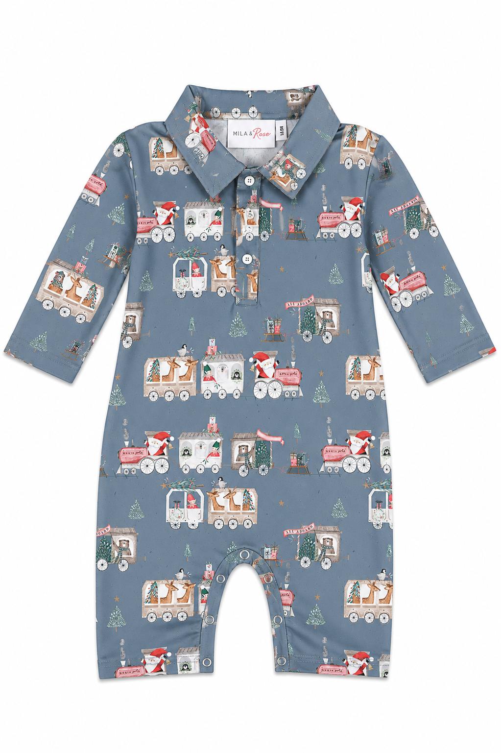 North Pole Express L/S Polo One-PieceOne-Piece - L/S PoloTorqelo.com