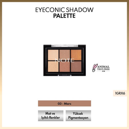 Note Eyeconic Shadow Palette 03 Mars 12gMakeupTorqelo.com