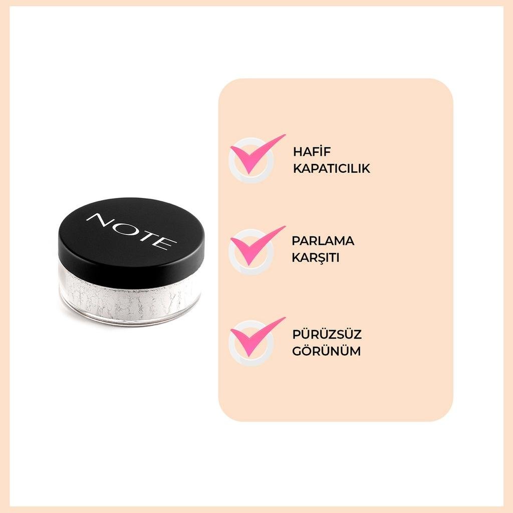 Note Loose Powder 01 Invisible Shine Control Makeup SetterMakeupTorqelo.com