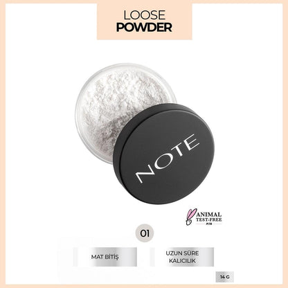 Note Loose Powder 01 Invisible Shine Control Makeup SetterMakeupTorqelo.com