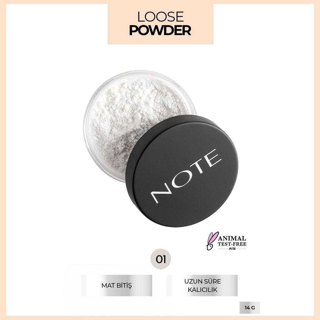 Note Loose Powder 01 Invisible Shine Control Makeup SetterMakeupTorqelo.com