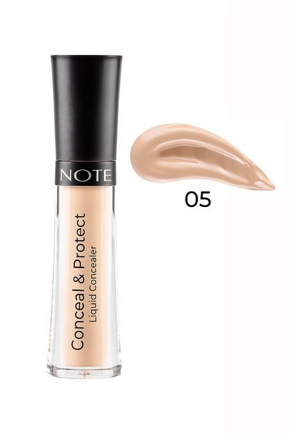 Note Protect Liquid Concealer 05 for Smooth Natural Finish by Beauty Care Bag