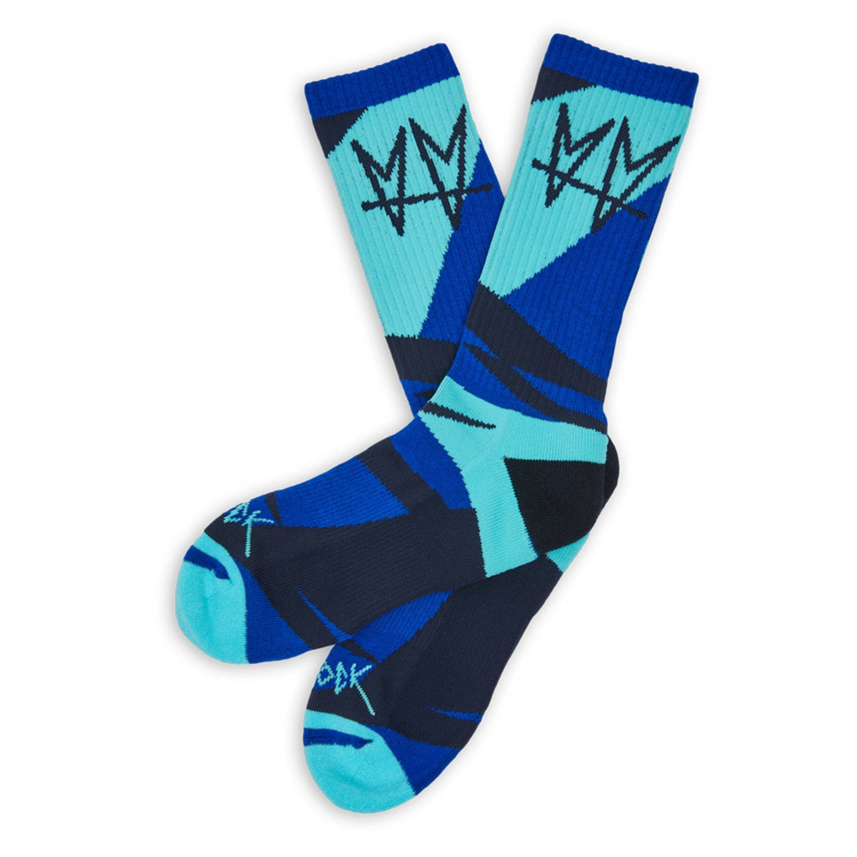 Not.Travis Collab - Geometric BlueSock CollabsTorqelo.com