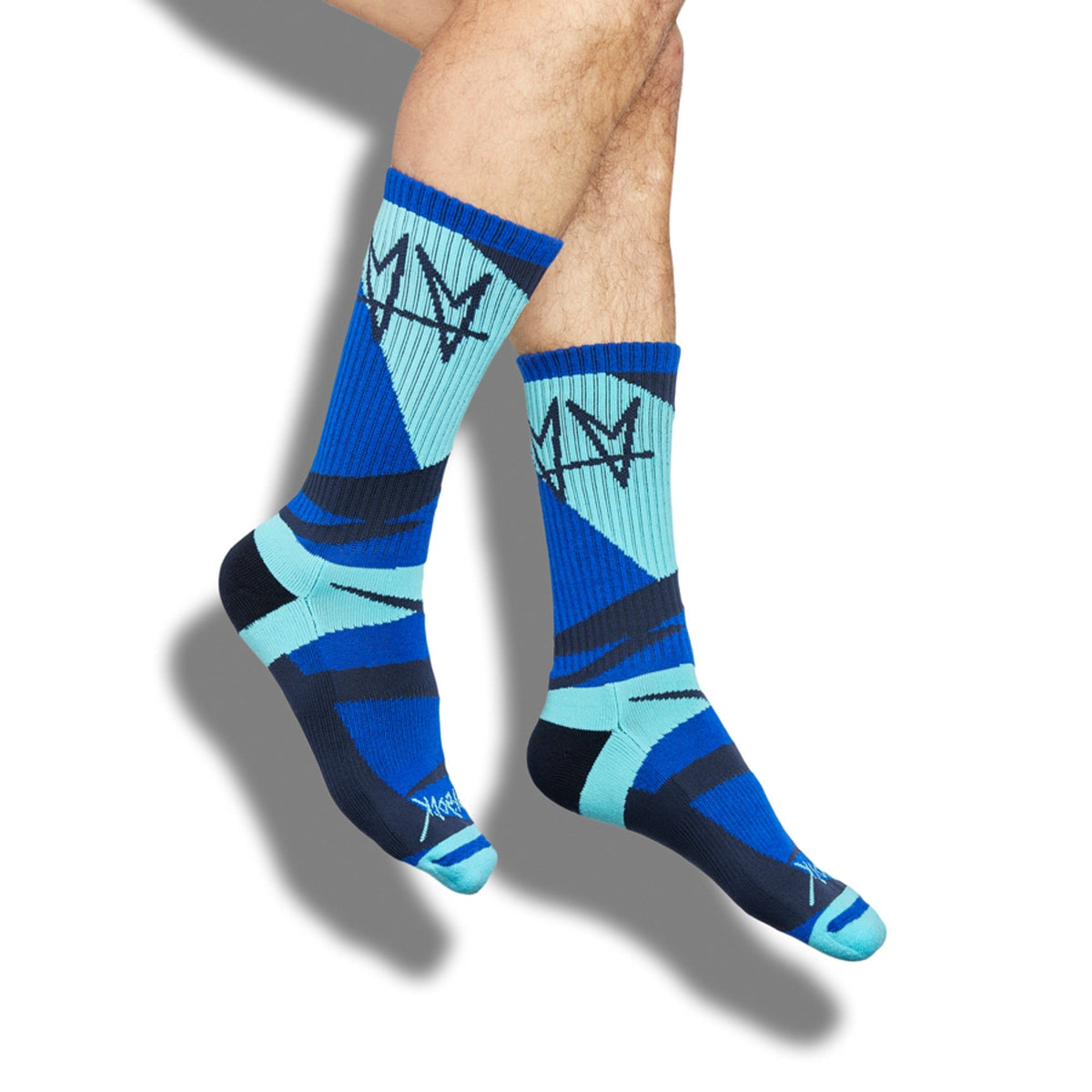 Not.Travis Collab - Geometric BlueSock CollabsTorqelo.com