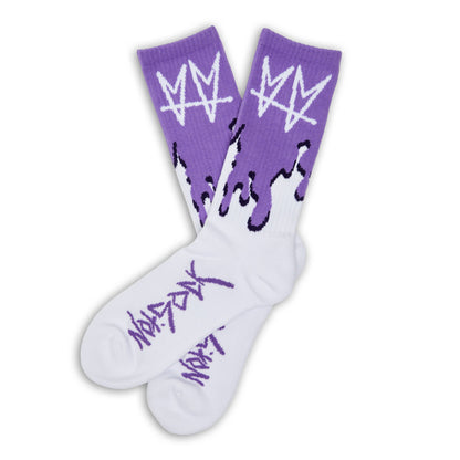 Not.Travis Collab - Purple DripSock CollabsTorqelo.com