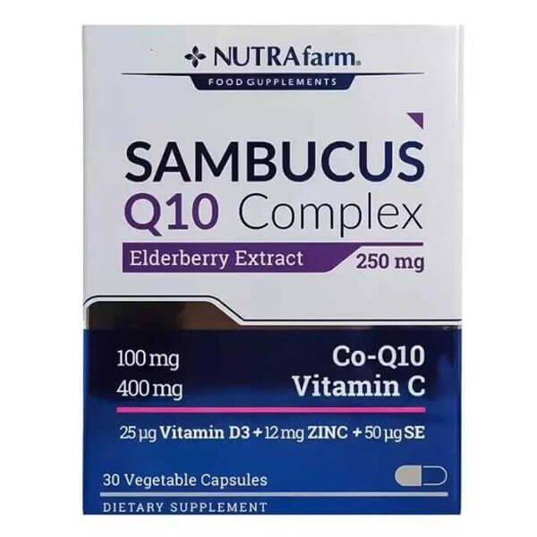 Nutrafarm Sambucus Q10 Complex Daily Supplement 30 CapsulesSupplementsTorqelo.com