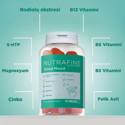 Nutrafine Good Mood Vitamin & Mineral Gummies - 60 Count by Beauty Care Bag