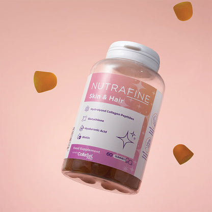 Nutrafine Skin & Hair Collagen Gummies for Beauty Support 60ct by Beauty Care Bag