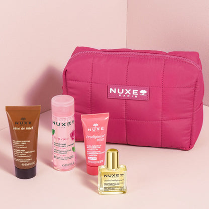 Nuxe My Travel Essentials Set 4-Piece Skincare Kit by Beauty Care Bag