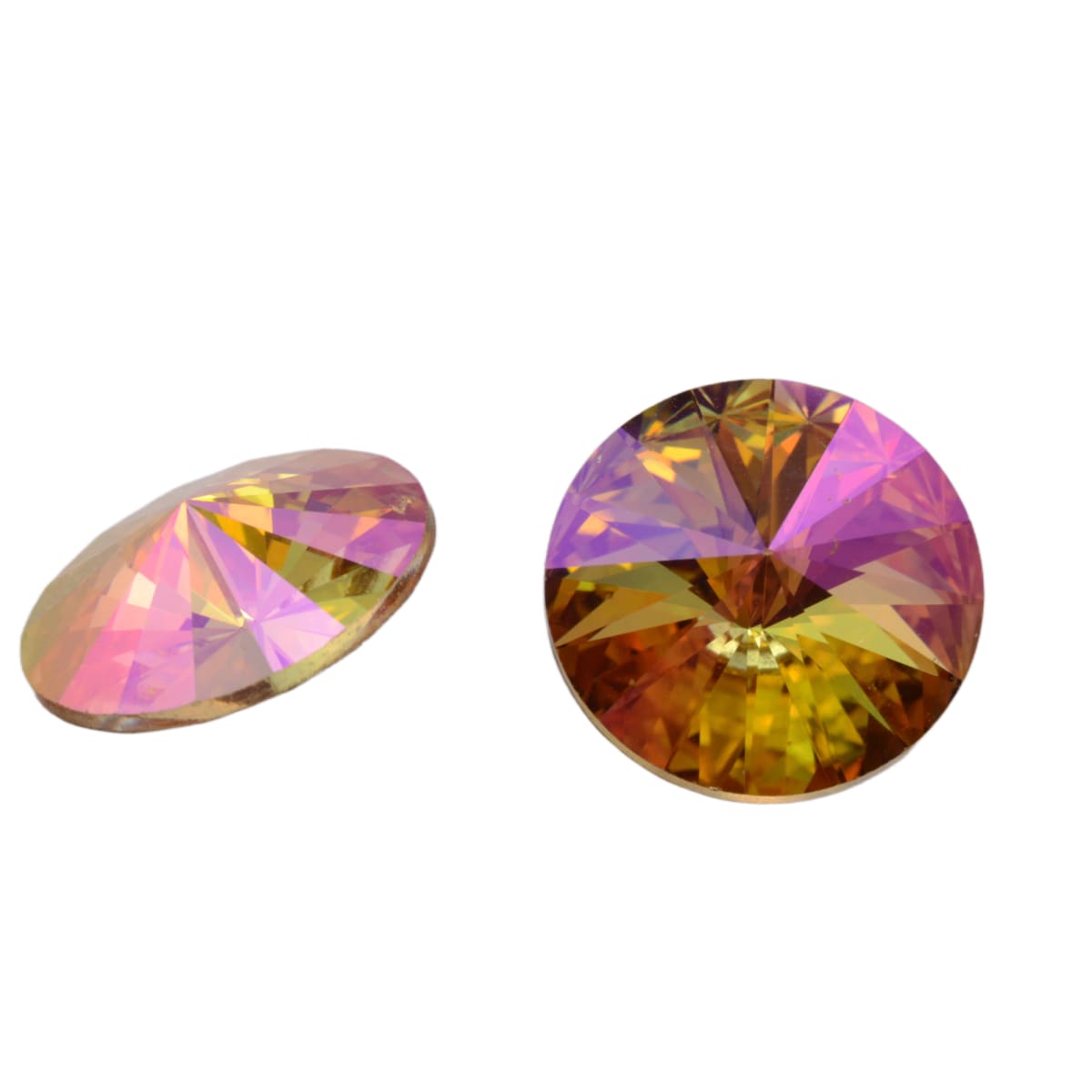 Swarovski Crystal 1122 14mm Rivoli Round Stone - Crystal Brandy by Continental Bead Suppliers