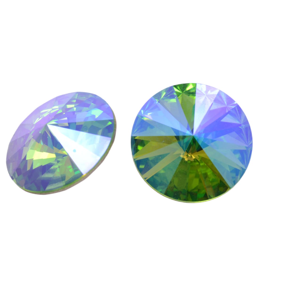 Swarovski Crystal 1122 Round Rivoli Electric Ocean 18mm - Individual Stone by Continental Bead Suppliers