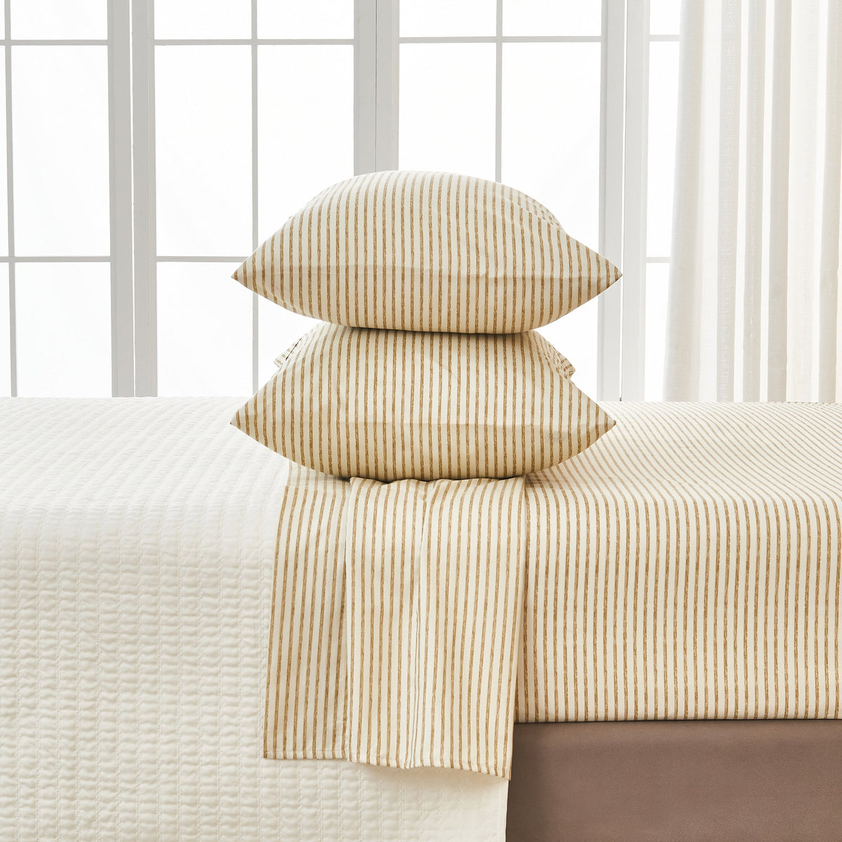 Striped Sheet Set - Evette Collection by Great Bay Home