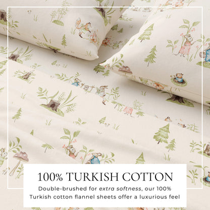 Turkish Cotton Flannel Sheet Set - Kids' Christmas Collection by Great Bay Home