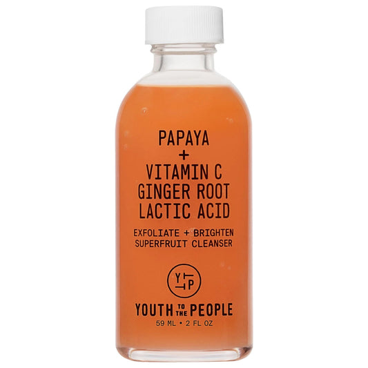 Mini Superfruit: Gentle Exfoliating Cleanser with Vitamin C + Papaya - Brightens Skin, Reduces Dark Spots & Uneven Texture - Vegan & Cruelty-Free by Beauty Care Bag