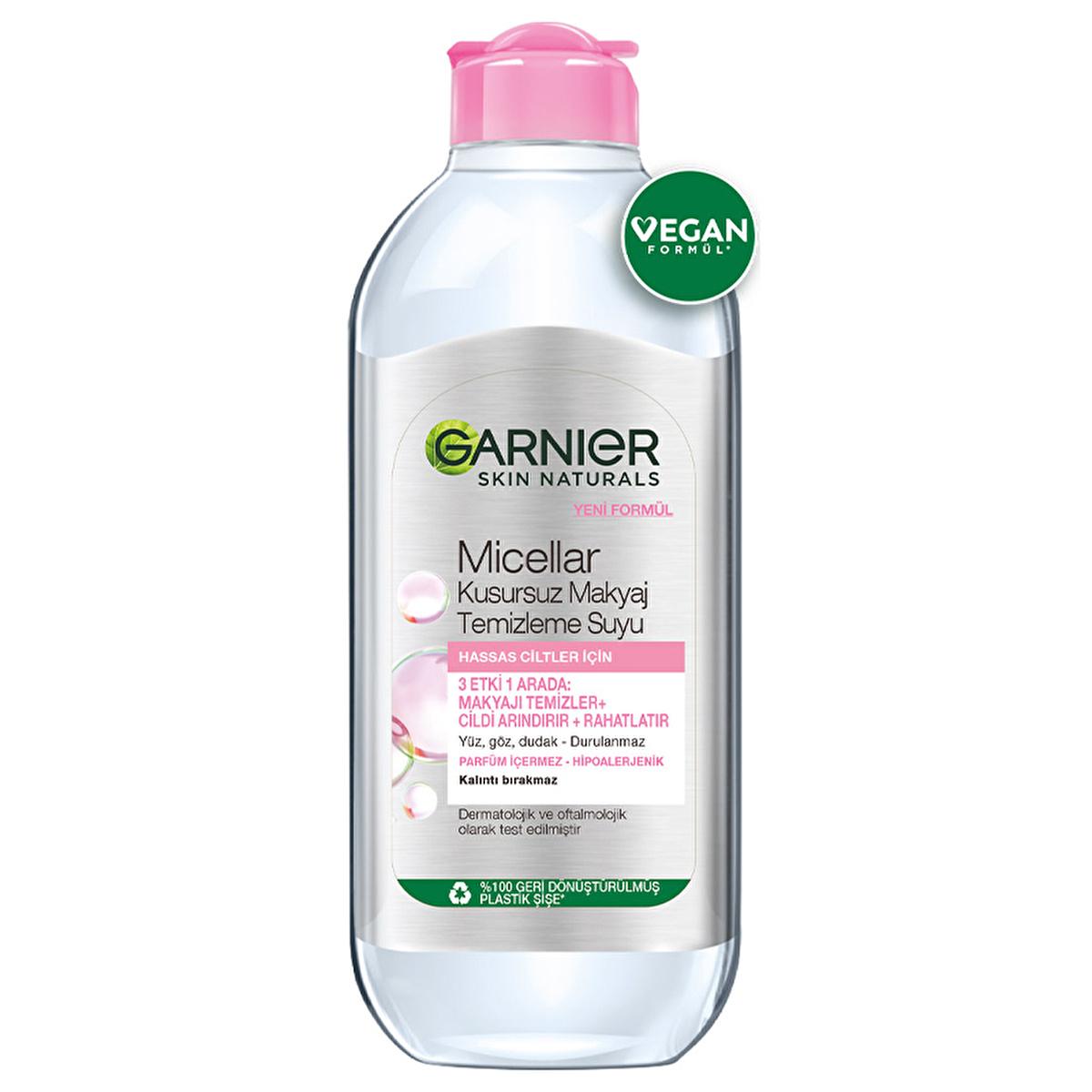 Garnier Micellar Makeup Remover Water - Gentle, Effective Cleansing for Sensitive Skin - 400ml by Beauty Care Bag
