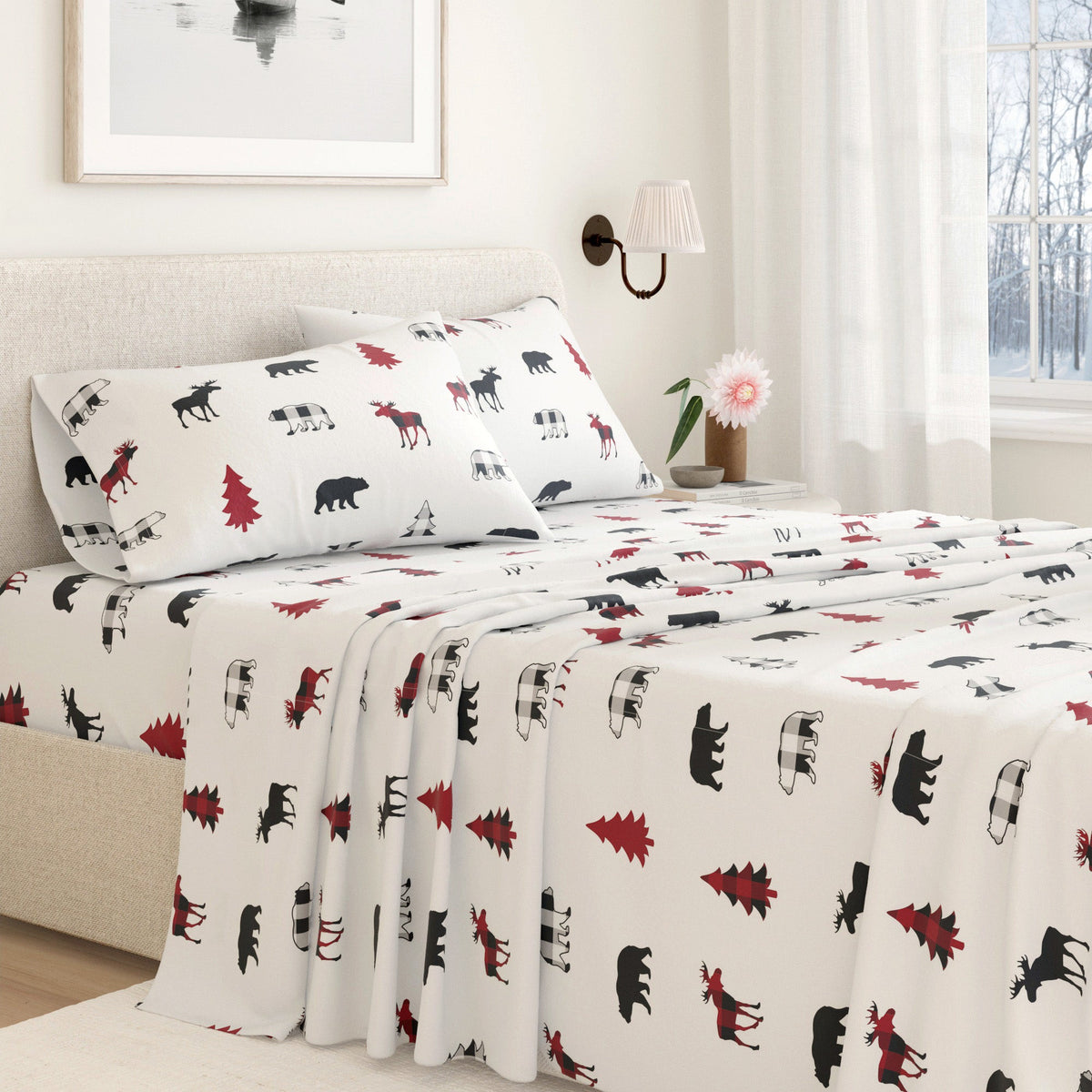 Great Bay Home Boulder Turkish cotton flannel sheet set, view 11