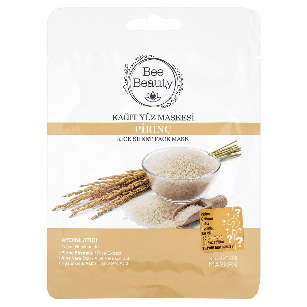 Bee Beauty Rice Face Mask for Brightening & Glow 25 ml by Beauty Care Bag