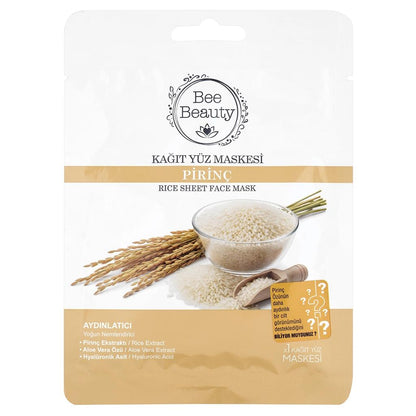 Bee Beauty Rice Face Mask for Brightening & Glow 25 ml by Beauty Care Bag