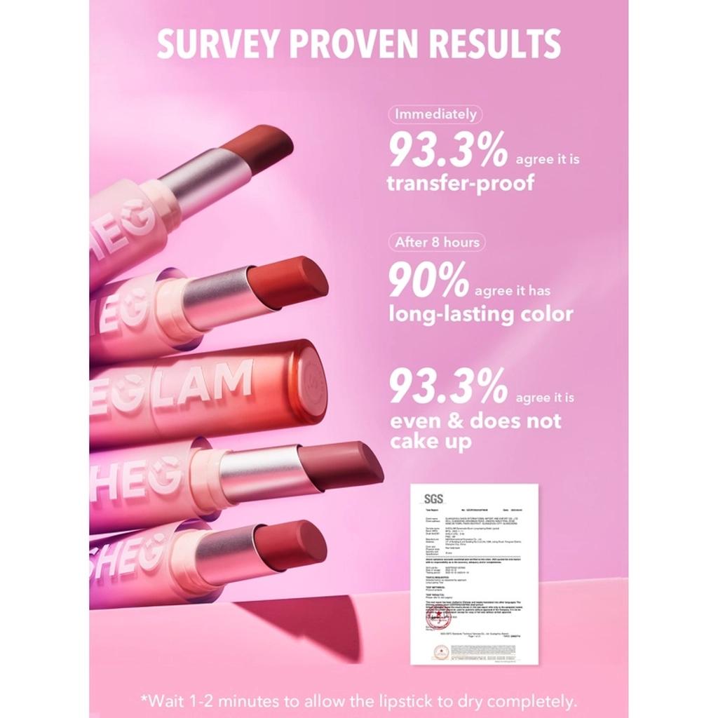 Sheglam Dynamatte Boom Matte Lipstick in Encore Energy by Beauty Care Bag