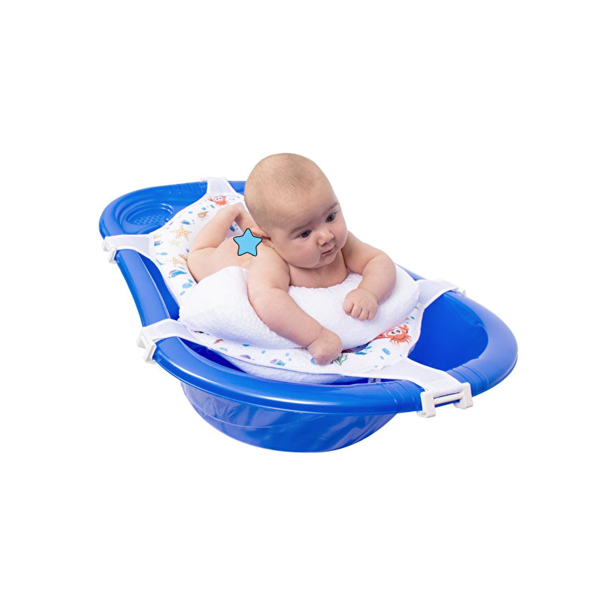 Sevi Bebe Baby Bath Support Cushion - Comfort & Safety for Newborns to 7 Months by Beauty Care Bag