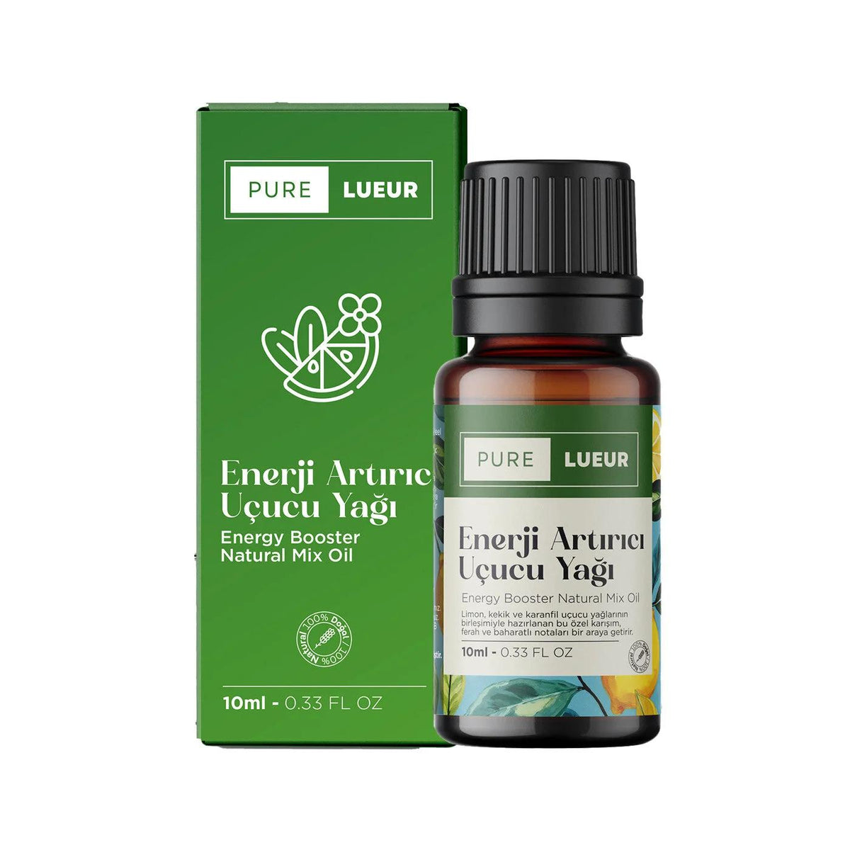 Pure Lueur Energy Boosting Essential Oil Blend 10 ml by Beauty Care Bag