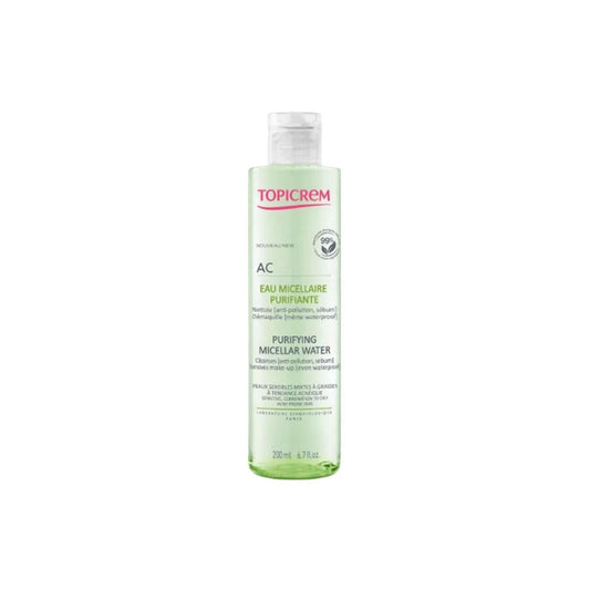 Topicrem AC Purifying Micellar Water for Face and Makeup Removal - Gentle Skincare for Acne-Prone Skin, 200ml by Beauty Care Bag
