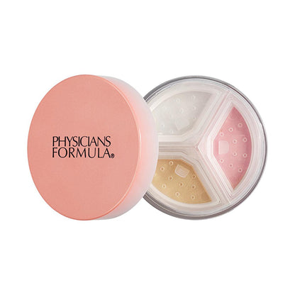 Physicians Formula Mineral Wear 3-in-1 Mineral Setting Powder for Long-lasting Makeup - Natural Finish, Skin Tone Evening by Beauty Care Bag