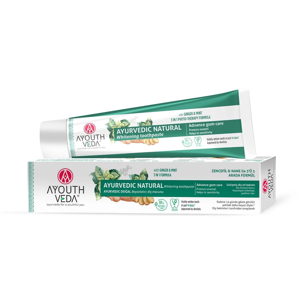 Ayouth Veda Natural Whitening Toothpaste for Bright Smiles 100 ml by Beauty Care Bag