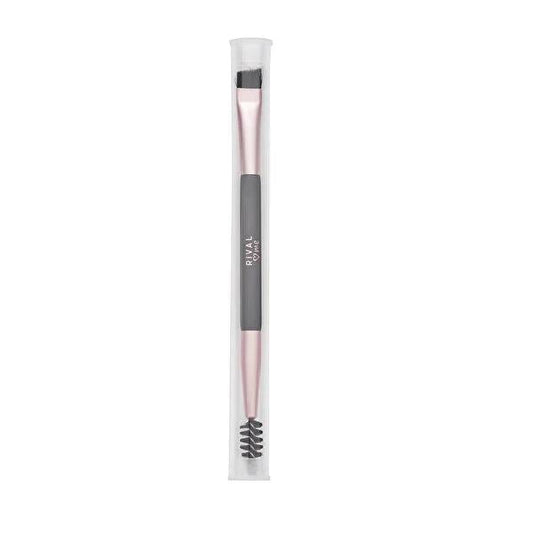 Rival Loves Me Dual-Purpose Eyeliner and Eyebrow Brush - 2-in-1 Makeup Brush for Precise Application and Grooming by Beauty Care Bag