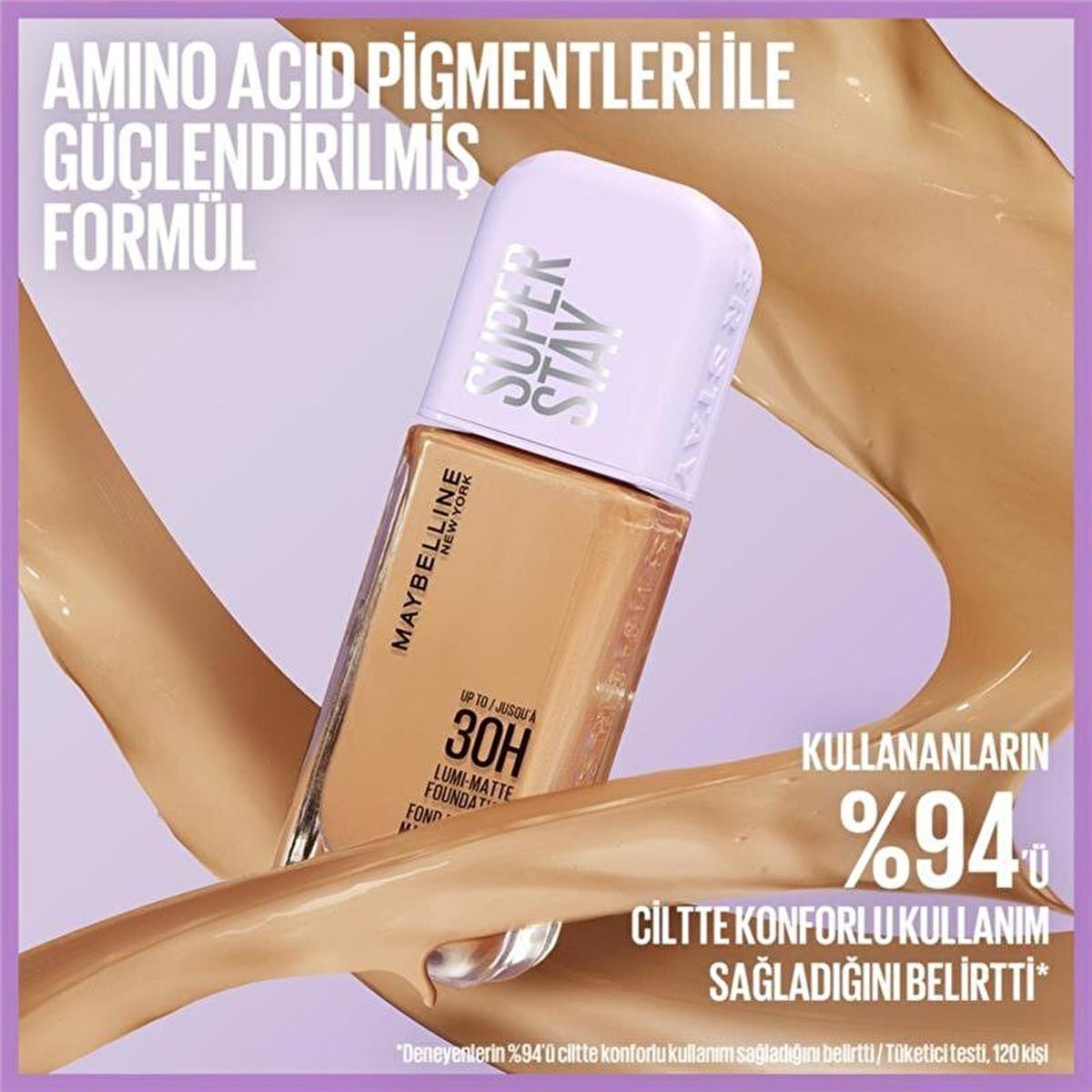 Maybelline Super Stay Lumi Matte Foundation: 30-Hour Lightweight, Natural Matte Coverage for Flawless Skin by Beauty Care Bag