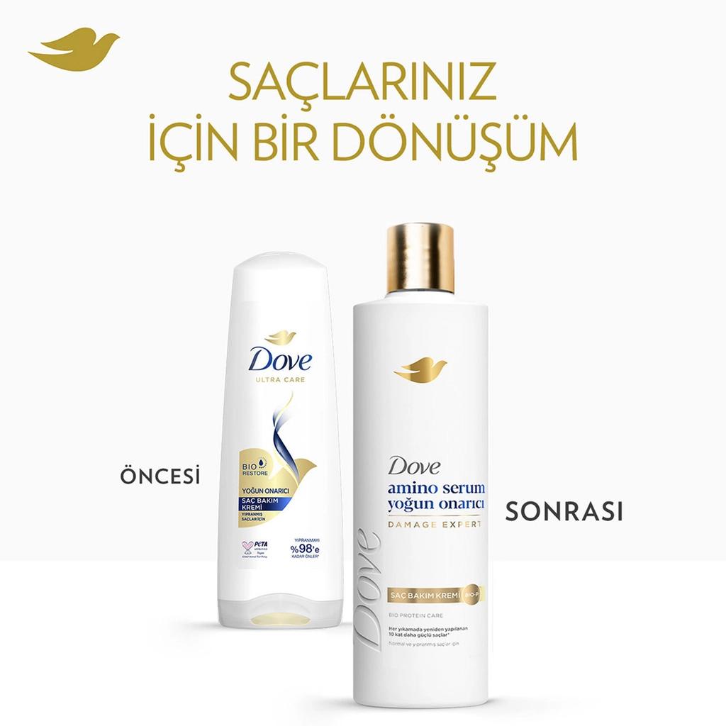 Dove Amino Serum Intense Repair Shampoo & Conditioner Set by Beauty Care Bag