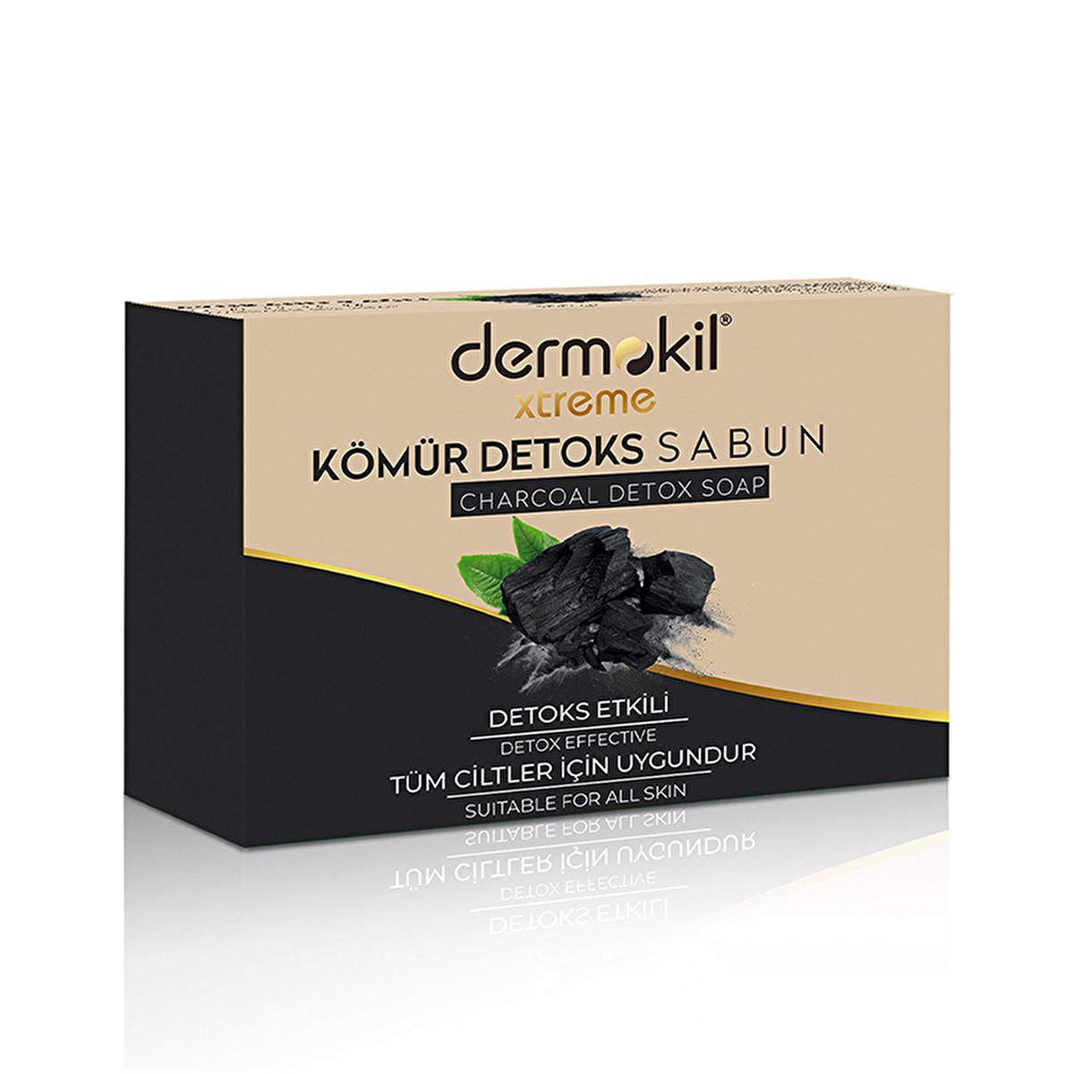 Dermokil Bamboo Activated Charcoal Detox Soap: Deep Cleansing, Pore Minimizing, and Natural Skincare for Oily Skin by Beauty Care Bag