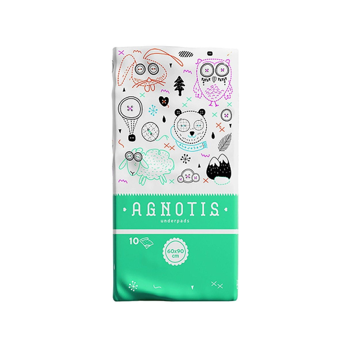 Agnotis Underpads 60x90 cm - Protective Bed Underpads for Incontinence Care, Potty Training, and Bed Protection - Pack of 10 by Beauty Care Bag