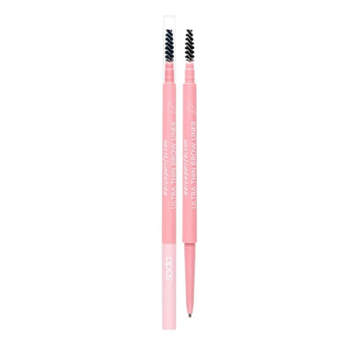 Soda Ultra Thin Brow Liner - Precise Eyebrow Definition, Long-Lasting, Natural Shades by Beauty Care Bag
