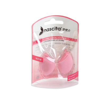 Nascita Mini Makeup Sponge - 2 Pack, Portable Foundation & BB Cream Applicator for Smooth Makeup, Travel Makeup Essentials by Beauty Care Bag