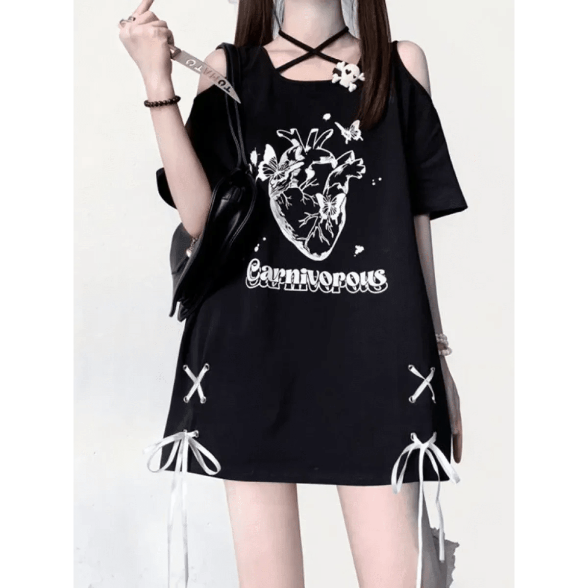 Off Shoulder Bow T-ShirtT-ShirtsTorqelo.com