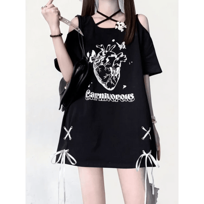 Off Shoulder Bow T-ShirtT-ShirtsTorqelo.com