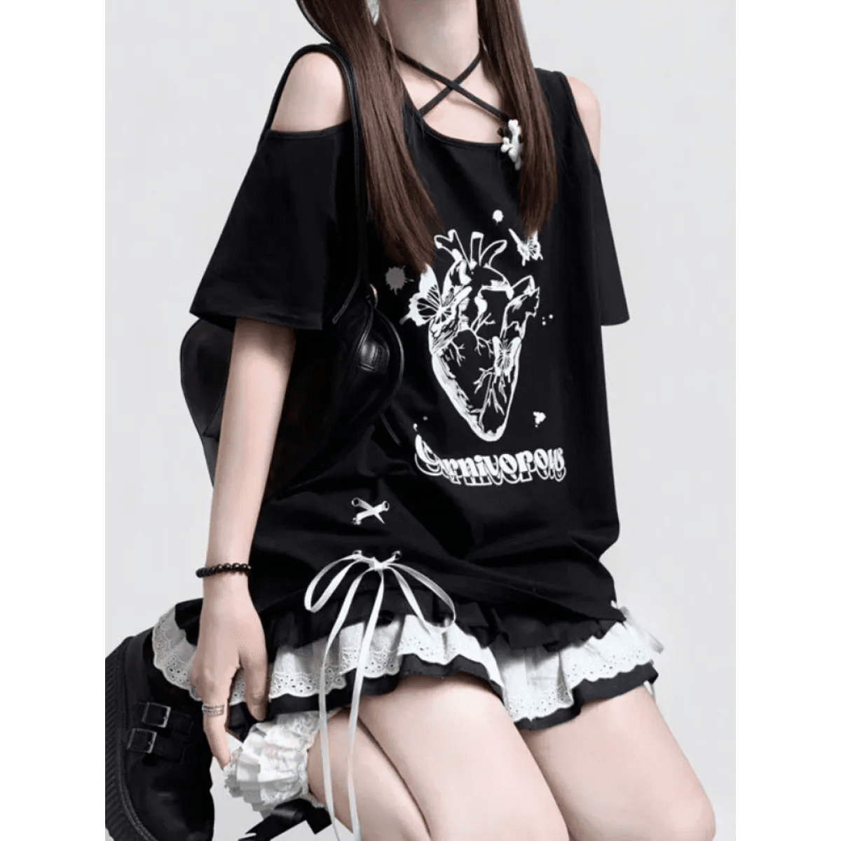 Off Shoulder Bow T-ShirtT-ShirtsTorqelo.com