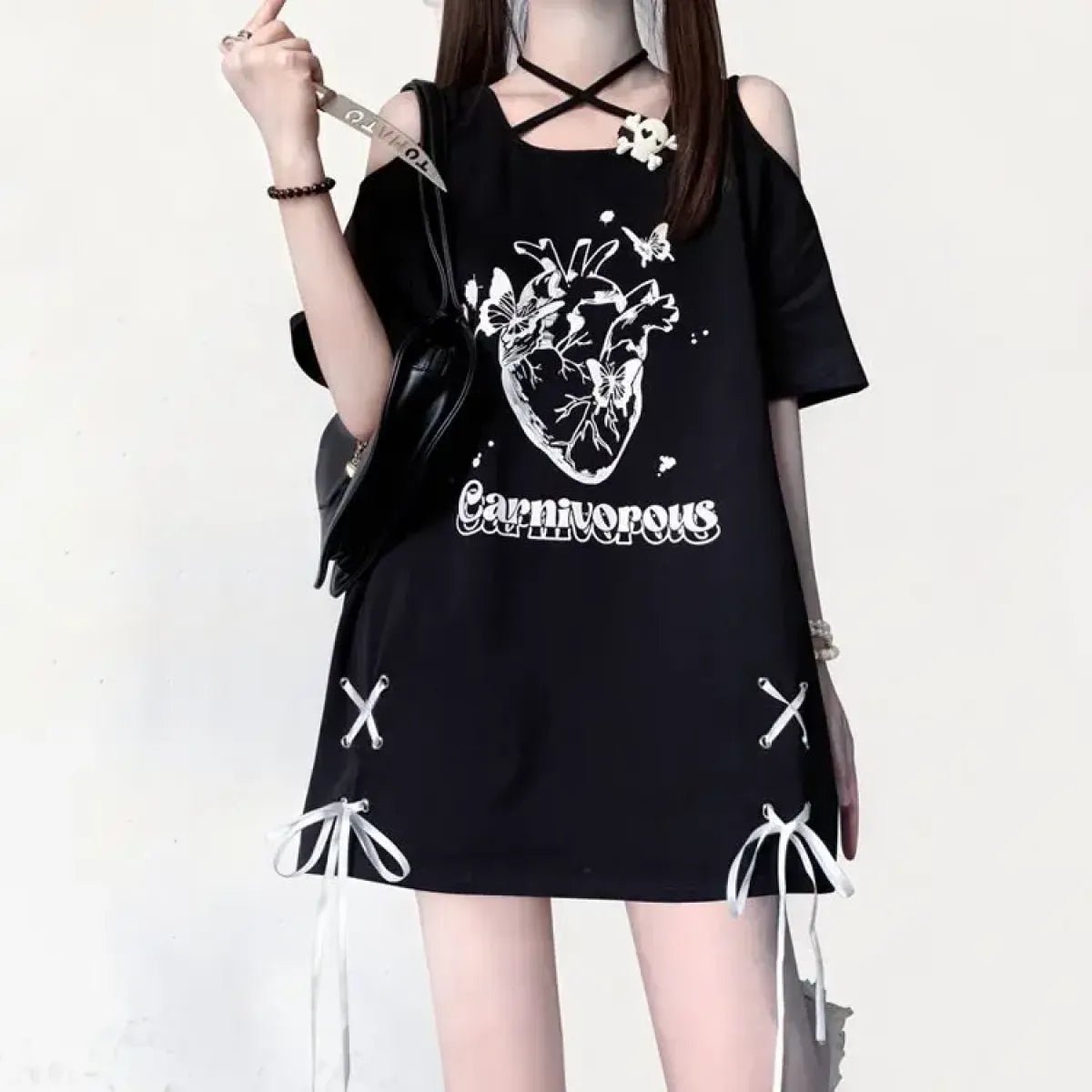Off Shoulder Bow T-ShirtT-ShirtsTorqelo.com