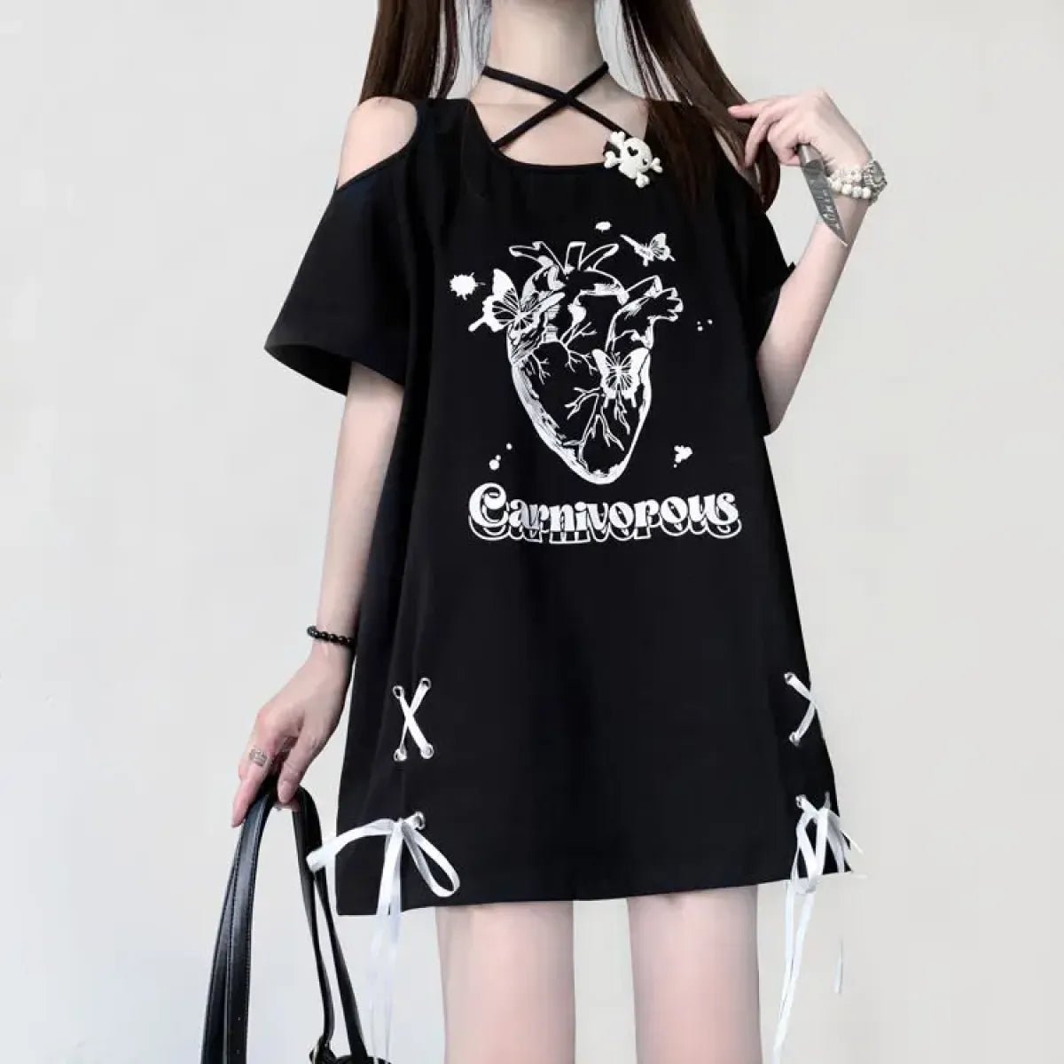 Off Shoulder Bow T-ShirtT-ShirtsTorqelo.com