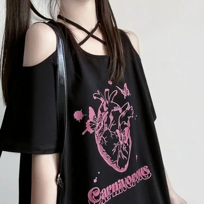 Off Shoulder Bow T-ShirtT-ShirtsTorqelo.com