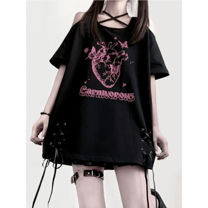 Off Shoulder Bow T-ShirtT-ShirtsTorqelo.com