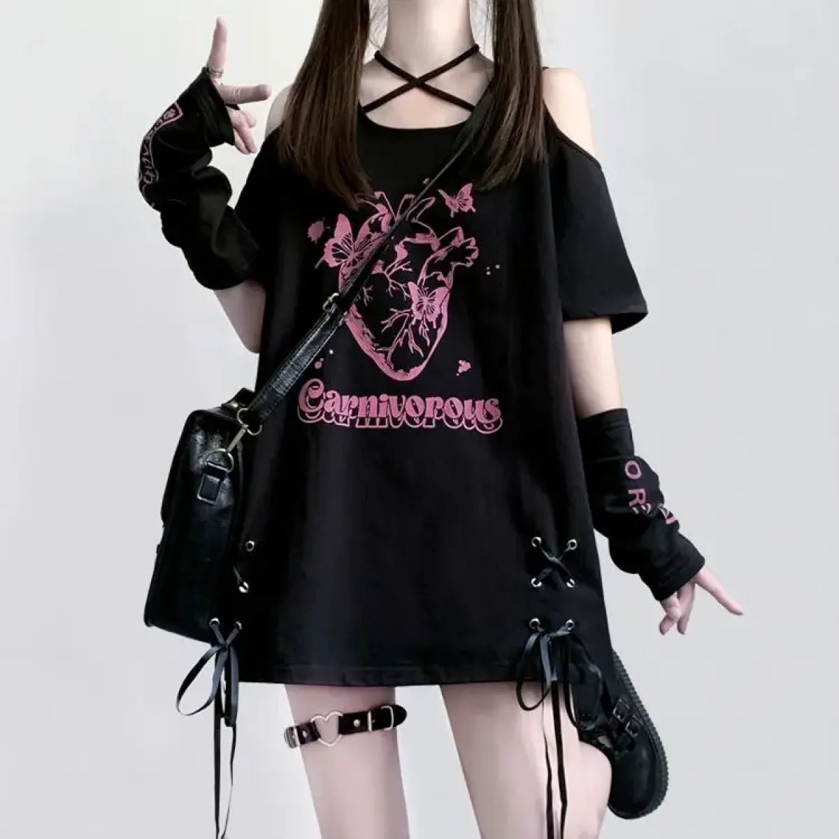 Off Shoulder Bow T-ShirtT-ShirtsTorqelo.com