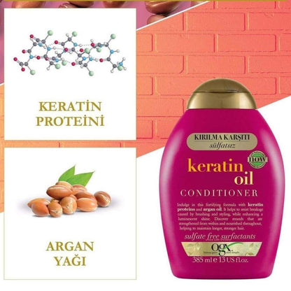 OGX Keratin Oil Conditioner for Strong & Smooth Hair 385 ml by Beauty Care Bag