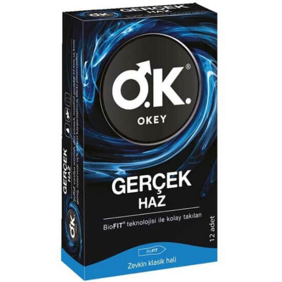 Okey Gercek Haz Ultra-Thin Condoms for Enhanced Sensation 12-PackBody CareTorqelo.com
