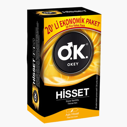 Okey ultra-thin condoms, 20 pack