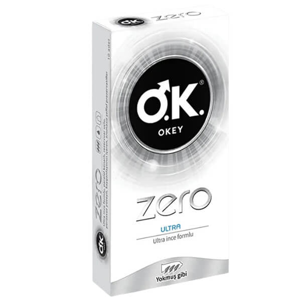 Okey Zero Ultra Thin Condoms for Natural Feel 10-Pack by Beauty Care Bag