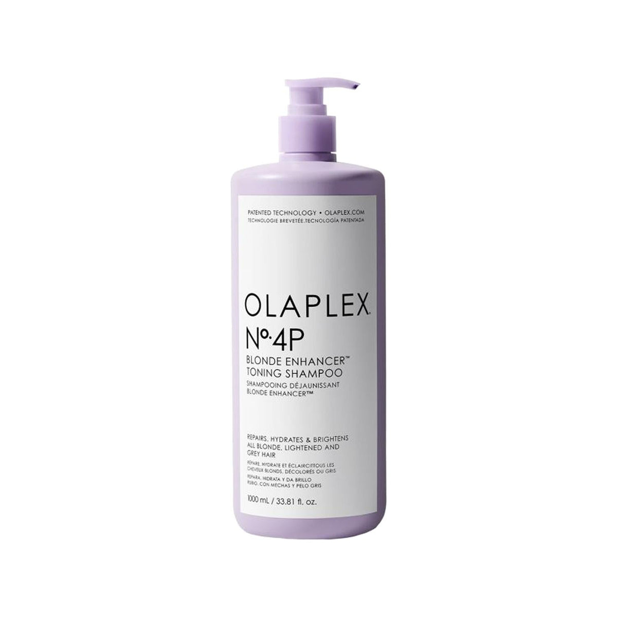 Olaplex No. 4P Blonde Enhancer Toning Shampoo - 1000ml, Neutralizes Brassy Tones, Enhances Blonde Hair ColorShampooTorqelo.com